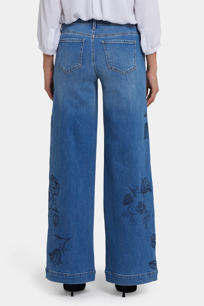 Teresa Wide Leg Jeans - Water Canyon