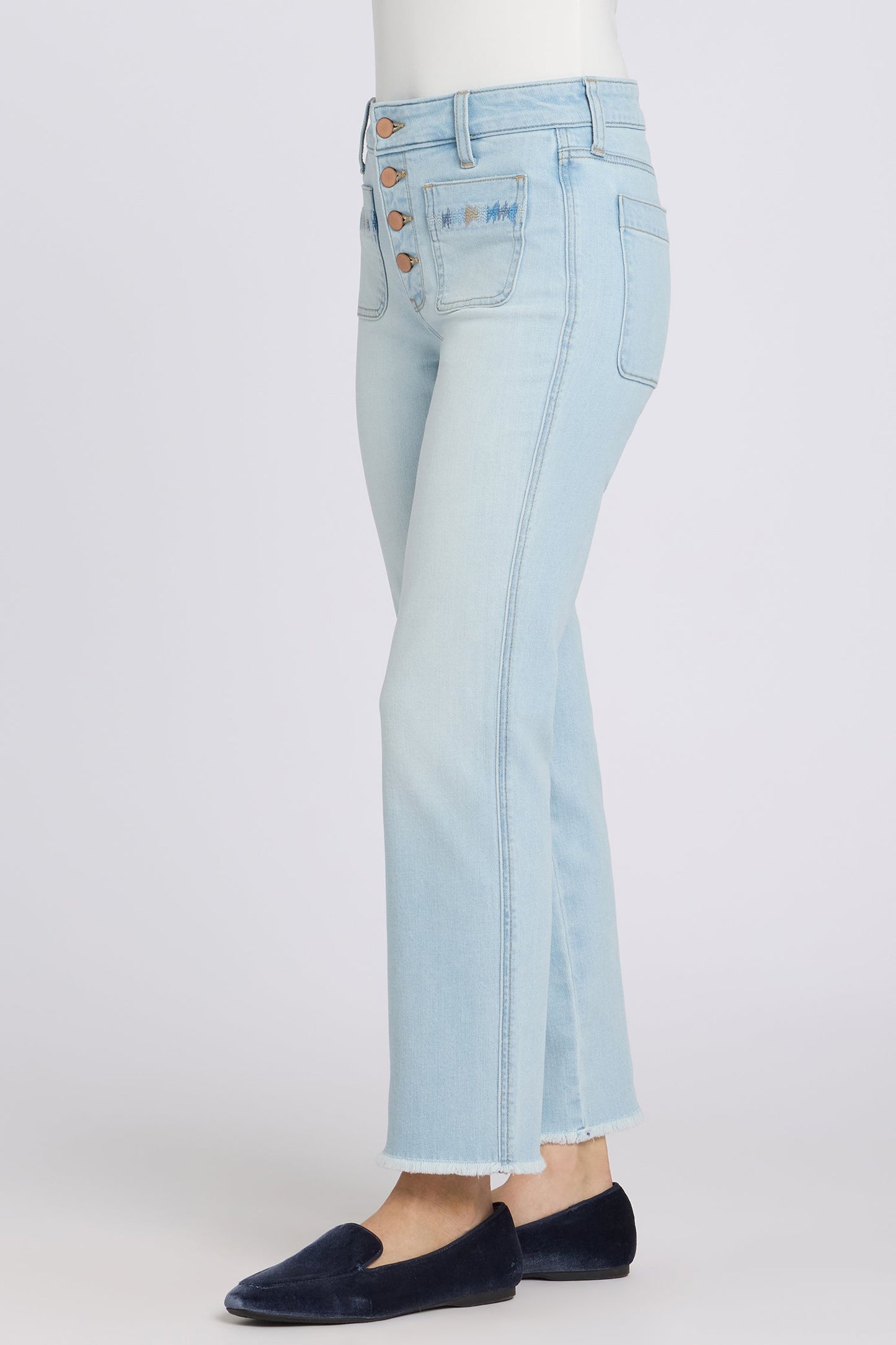 Marilyn Straight Ankle Jeans - Sky Valley