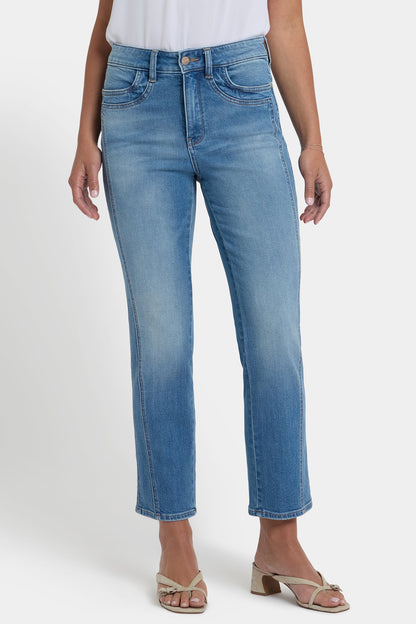 Marilyn Straight Ankle Jeans - Port Sea