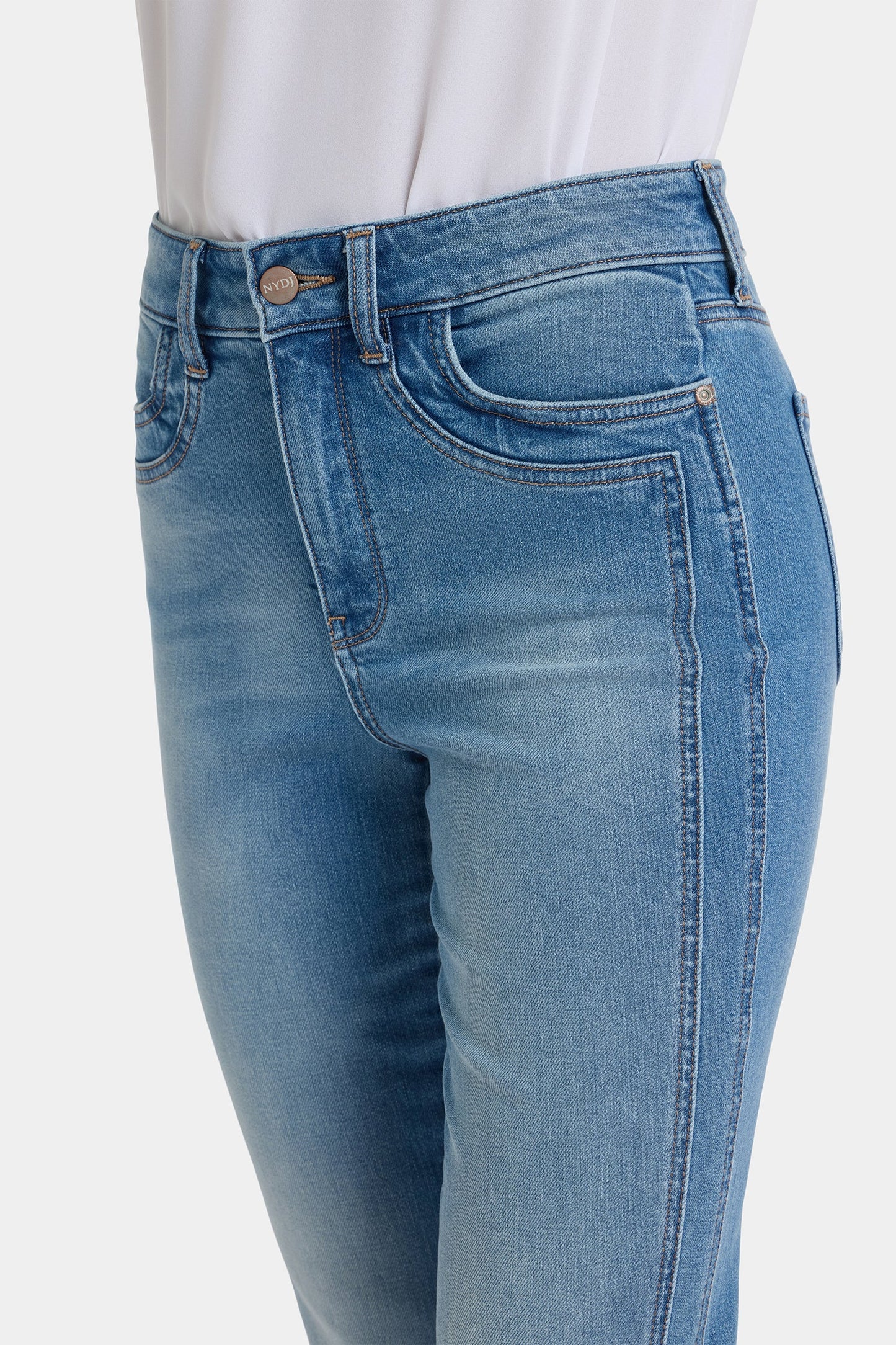 Marilyn Straight Ankle Jeans - Port Sea