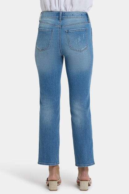 Marilyn Straight Ankle Jeans - Port Sea