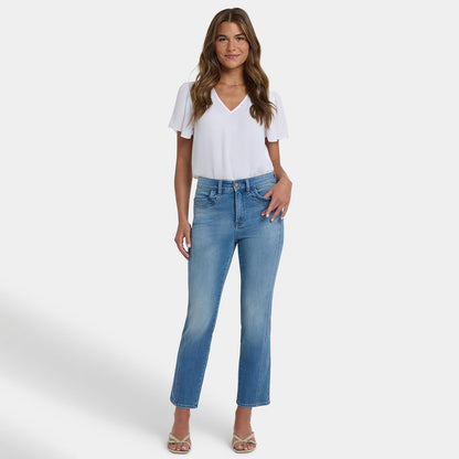 Marilyn Straight Ankle Jeans - Port Sea