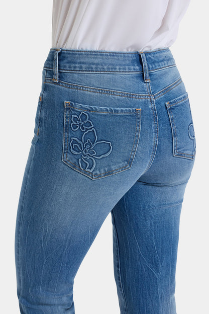 Marilyn Straight Ankle Jeans - Pacifica