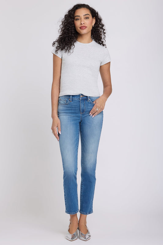 Sheri Slim Straight Ankle Jeans - Pacifica
