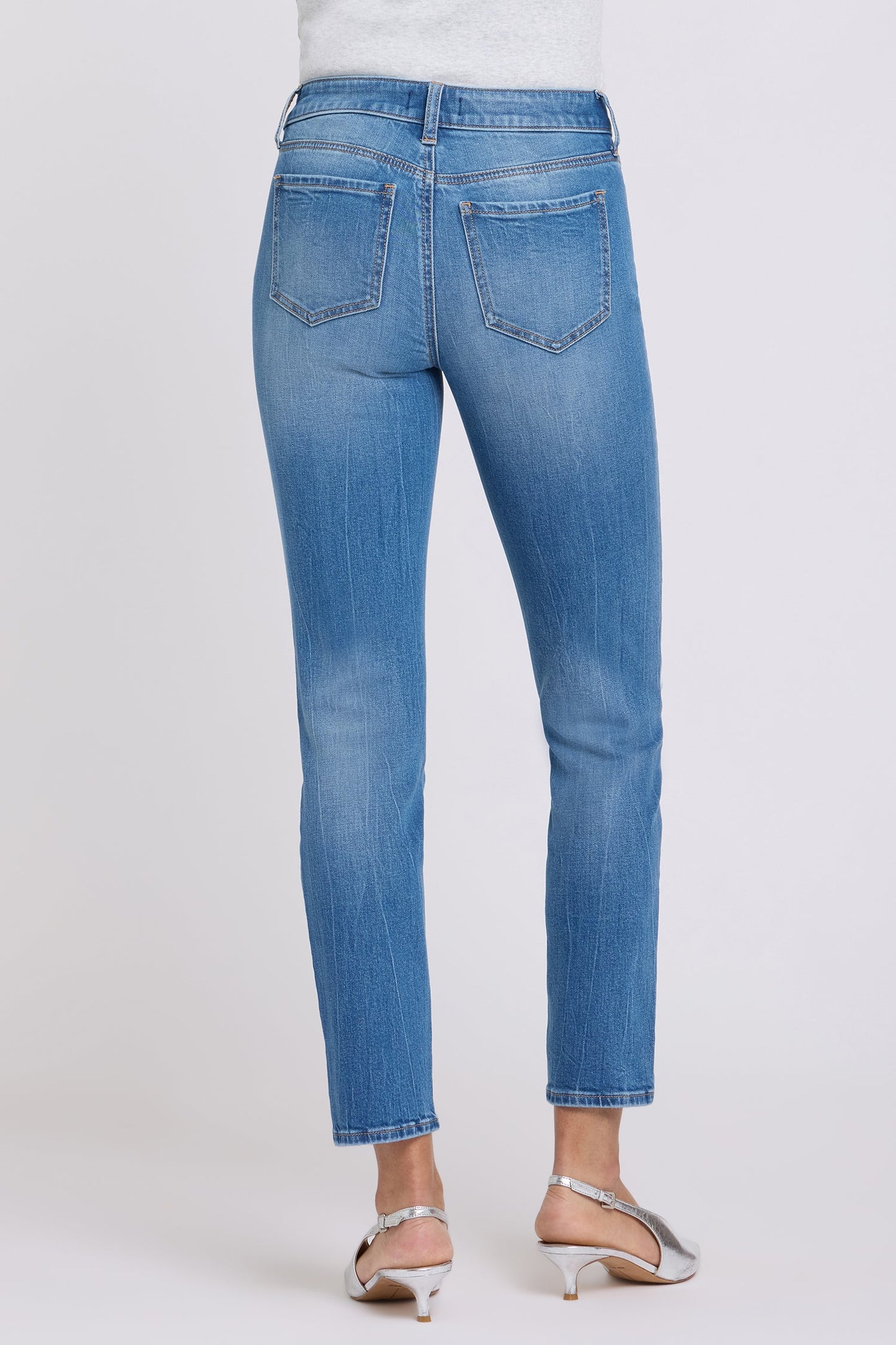 Sheri Slim Straight Ankle Jeans - Pacifica