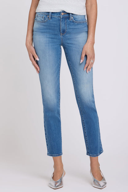 Sheri Slim Straight Ankle Jeans - Pacifica