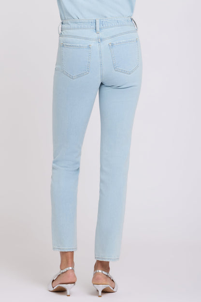 Sheri Slim Straight Ankle Jeans - Sky Valley