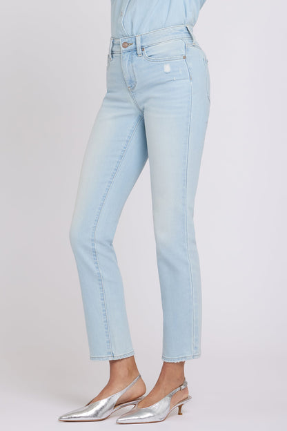 Sheri Slim Straight Ankle Jeans - Sky Valley