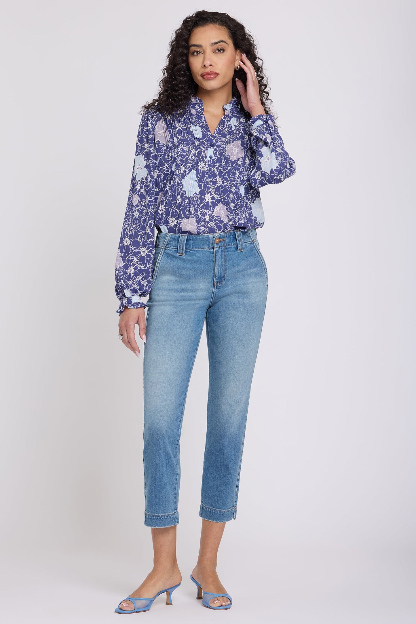Sheri Slim Straight Ankle Jeans - Port Sea