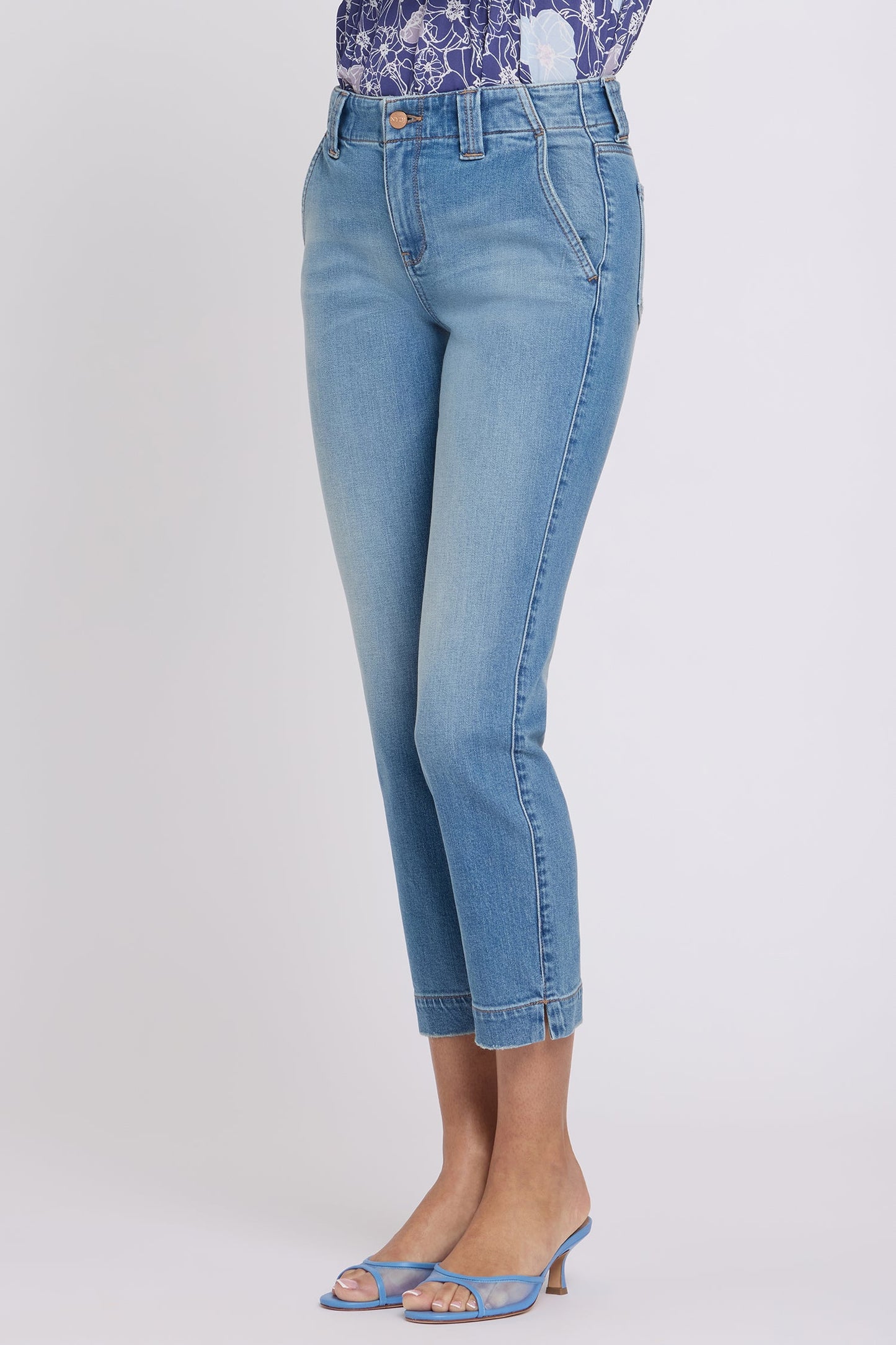 Sheri Slim Straight Ankle Jeans - Port Sea
