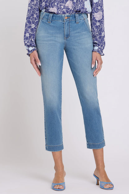 Sheri Slim Straight Ankle Jeans - Port Sea