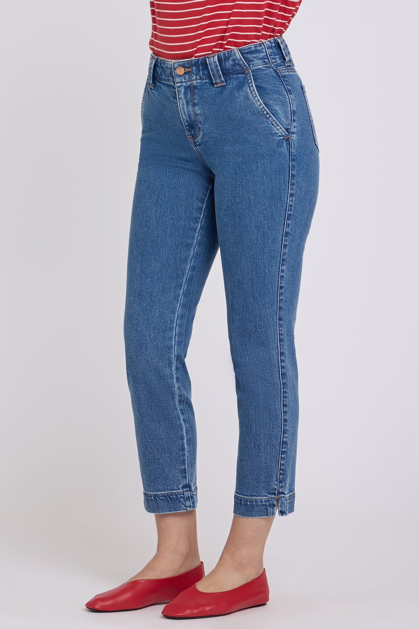 Sheri Slim Straight Ankle Jeans - Salton