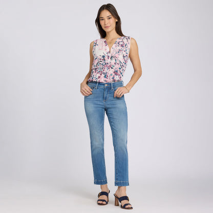 Sheri Slim Straight Ankle Jeans - Pacifica