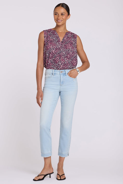 Sheri Slim Straight Ankle Jeans - Sky Valley