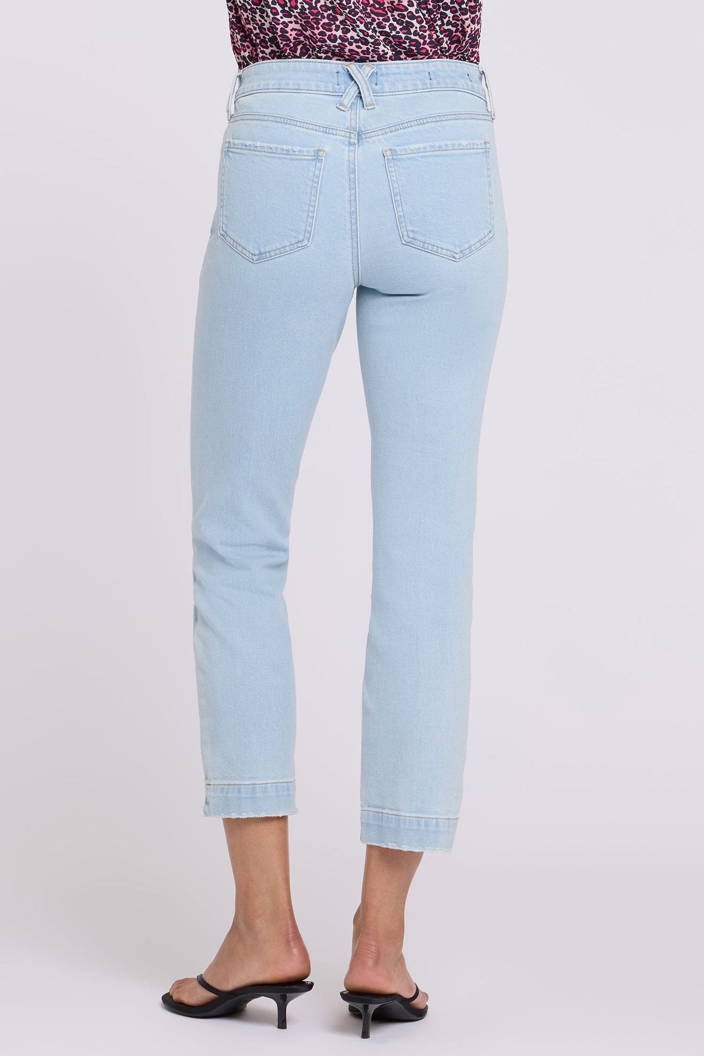 Sheri Slim Straight Ankle Jeans - Sky Valley