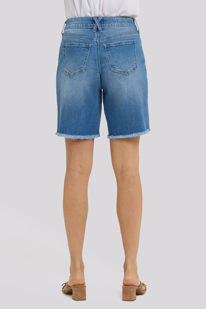 Naomi Relaxed A-Line Denim Shorts - Pacifica