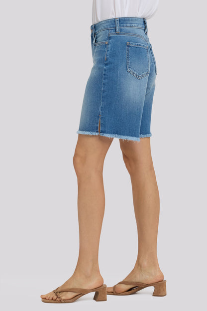 Naomi Relaxed A-Line Denim Shorts - Pacifica