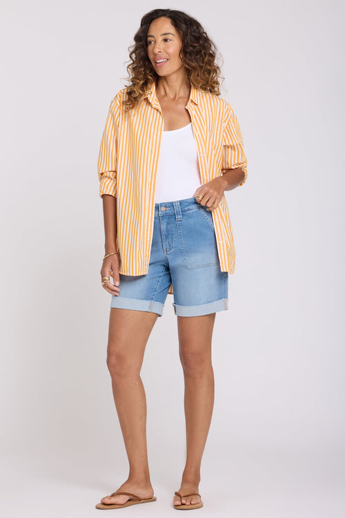 Diana Relaxed Denim Shorts - Distressed Vista Lakes