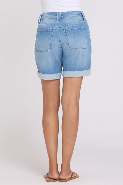 Diana Relaxed Denim Shorts - Distressed Vista Lakes