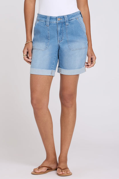 Diana Relaxed Denim Shorts - Distressed Vista Lakes