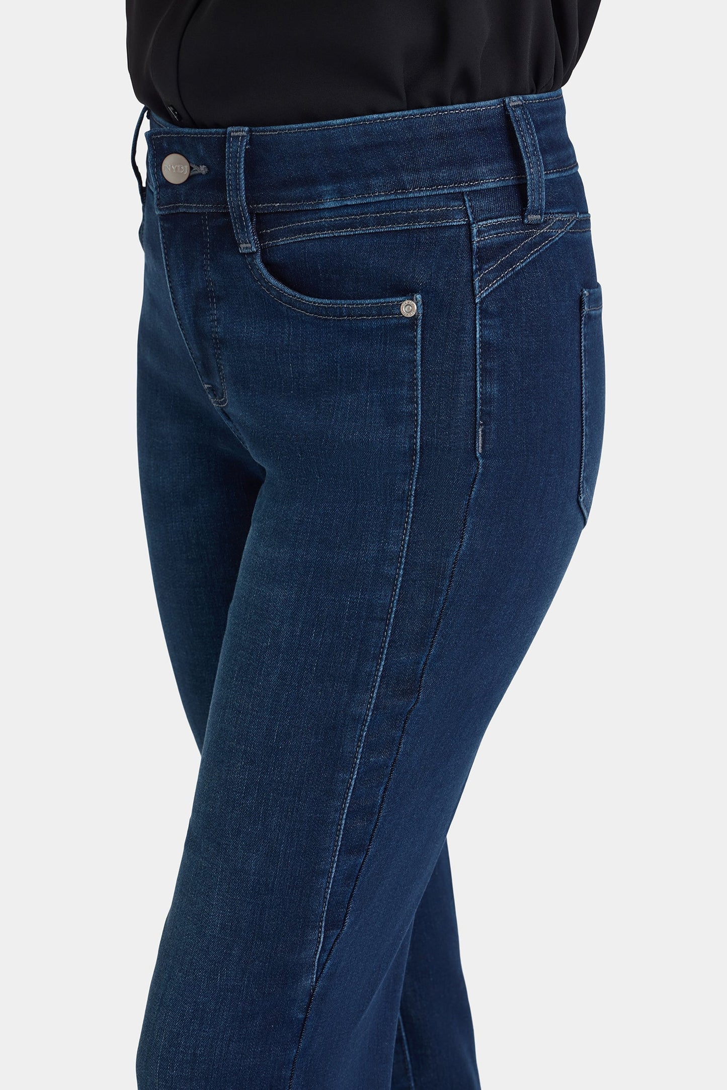 Marilyn Straight Jeans - Blackened Blue