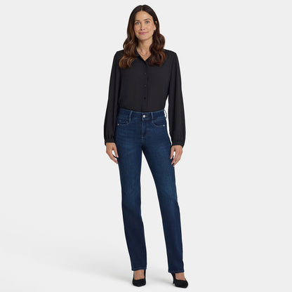 Marilyn Straight Jeans - Blackened Blue