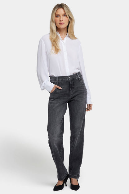 Brooke Loose Straight Jeans - Vintage Noir