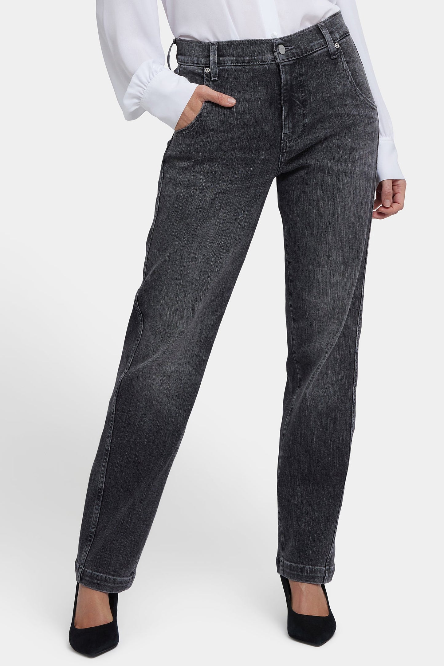 Brooke Loose Straight Jeans - Vintage Noir