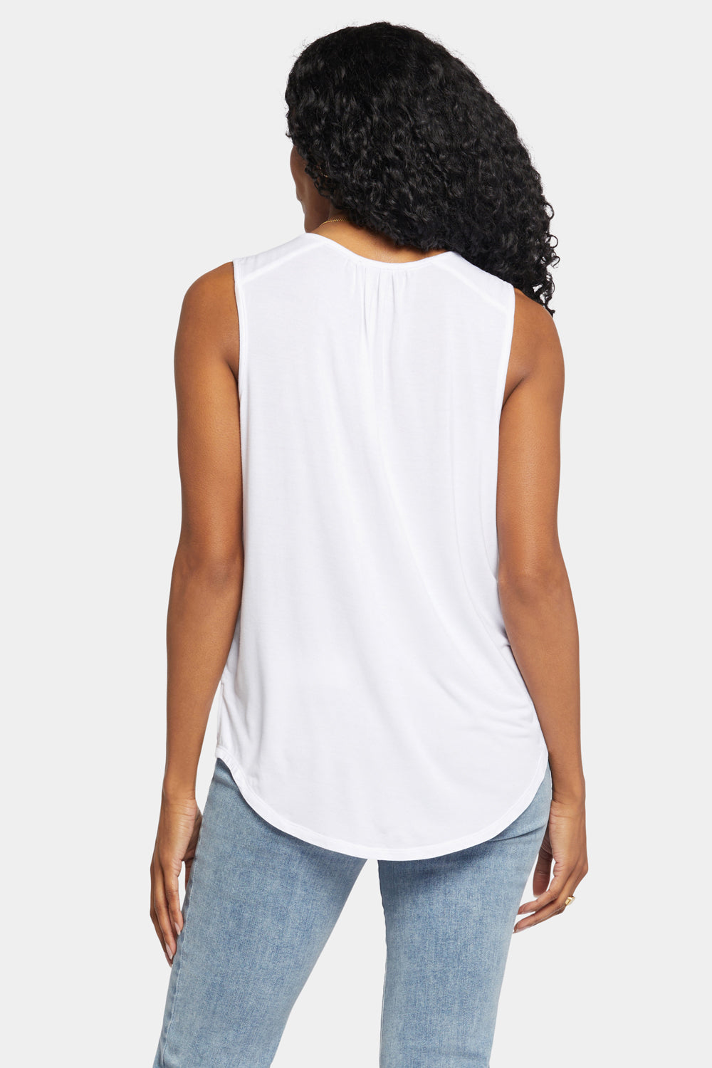 Sleeveless Perfect Tee - Optic White