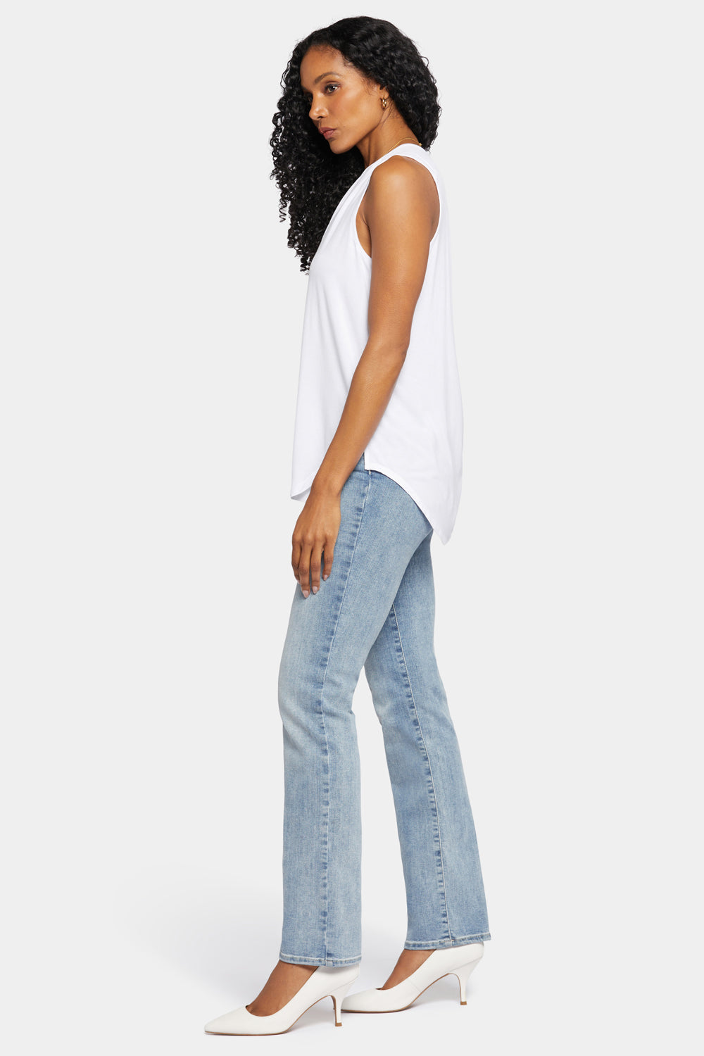 Sleeveless Perfect Tee - Optic White