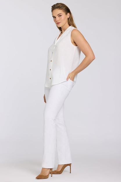 Gabrielle Sleeveless Blouse - Optic White