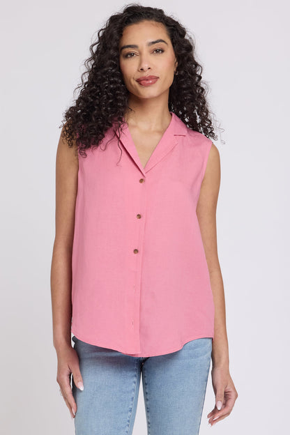 Gabrielle Sleeveless Blouse - Desert Rose