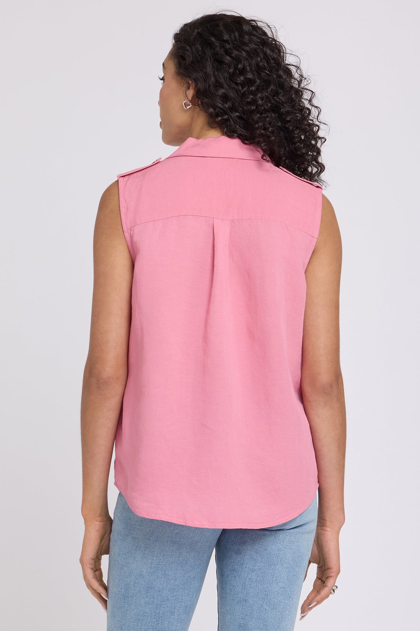 Gabrielle Sleeveless Blouse - Desert Rose