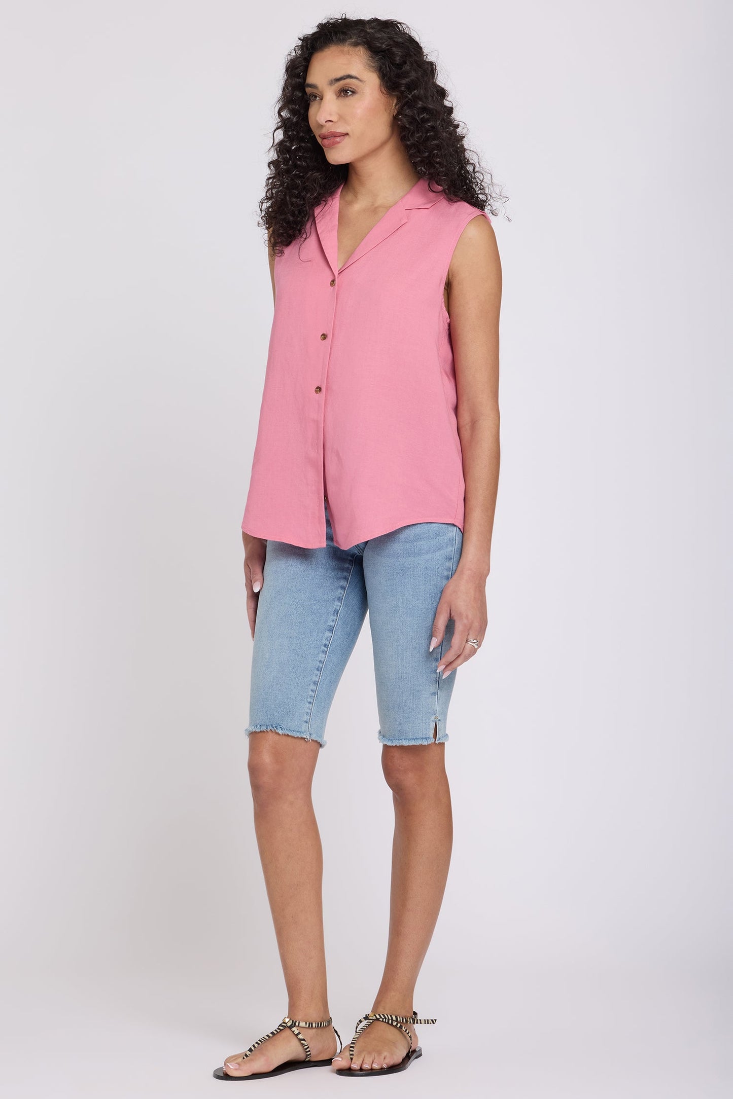 Gabrielle Sleeveless Blouse - Desert Rose