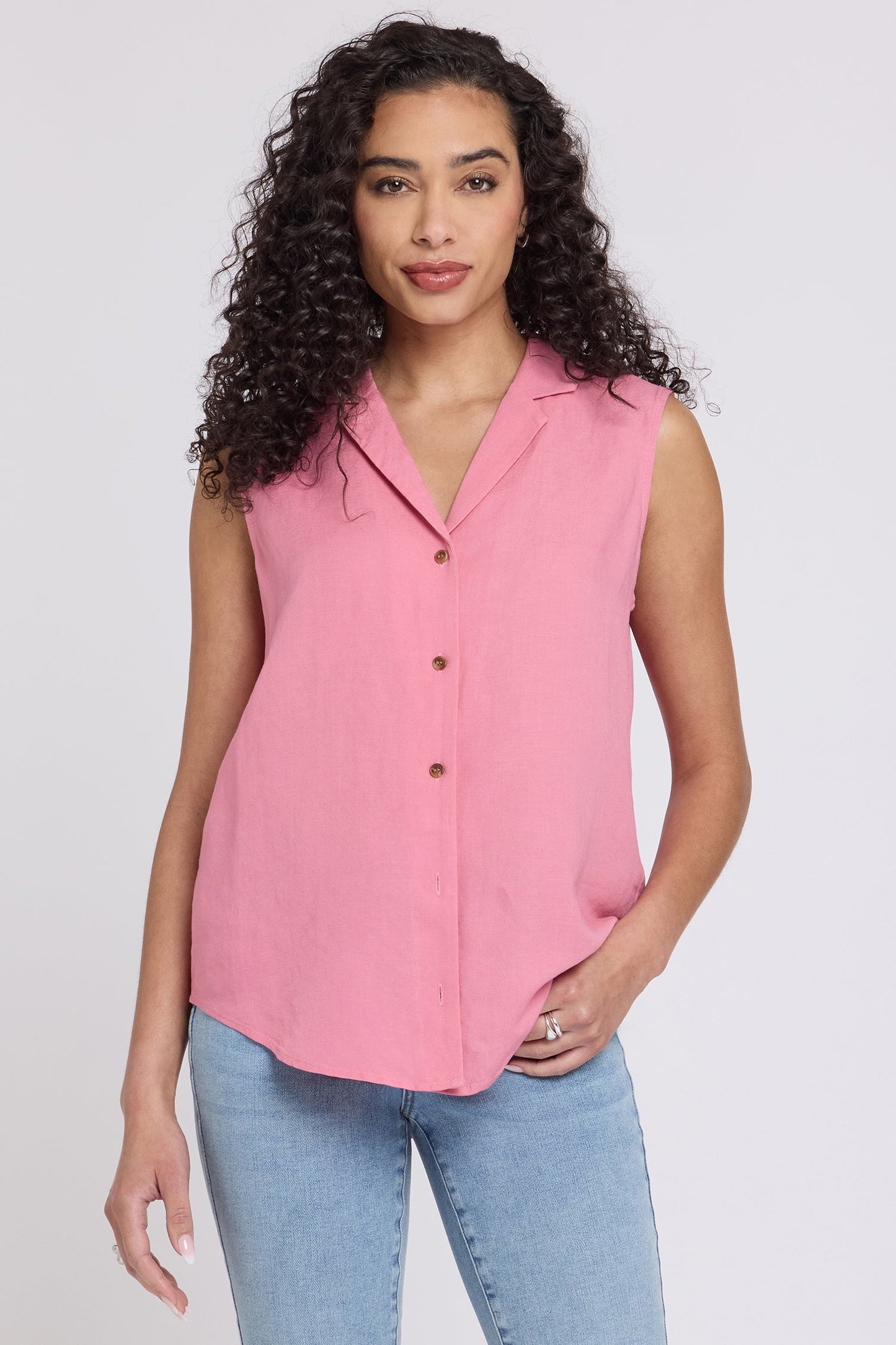 Gabrielle Sleeveless Blouse - Desert Rose