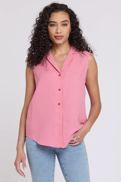 Gabrielle Sleeveless Blouse - Desert Rose