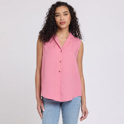 Gabrielle Sleeveless Blouse - Desert Rose
