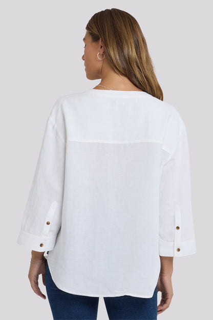 Maggie Oversize Blouse - Optic White