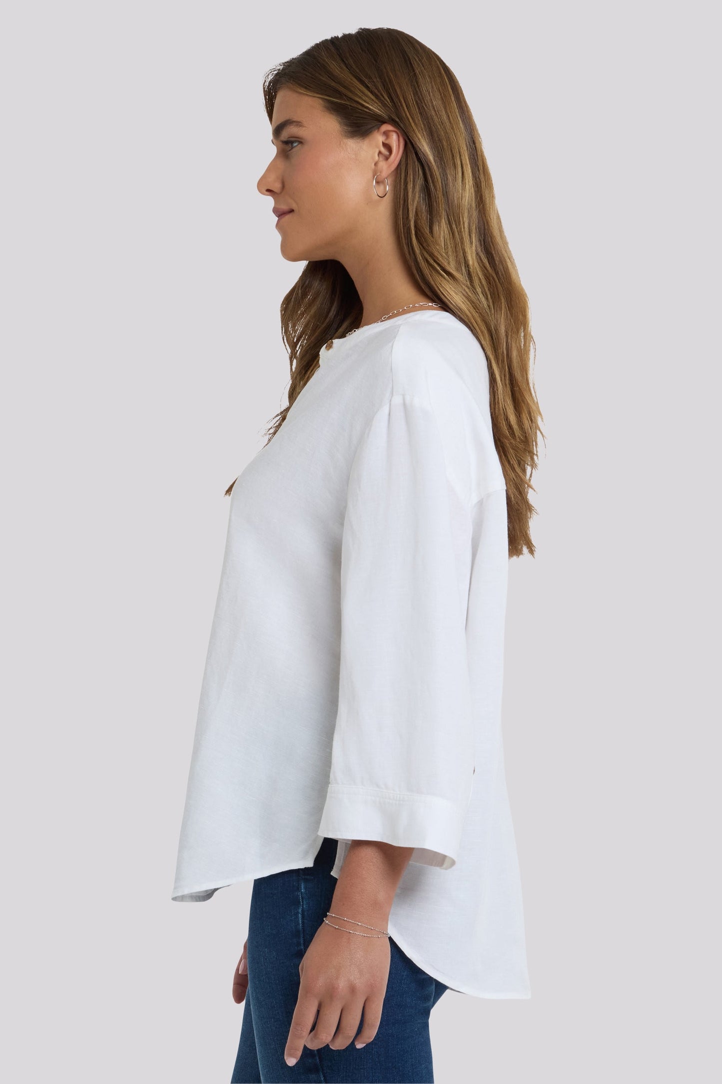 Maggie Oversize Blouse - Optic White