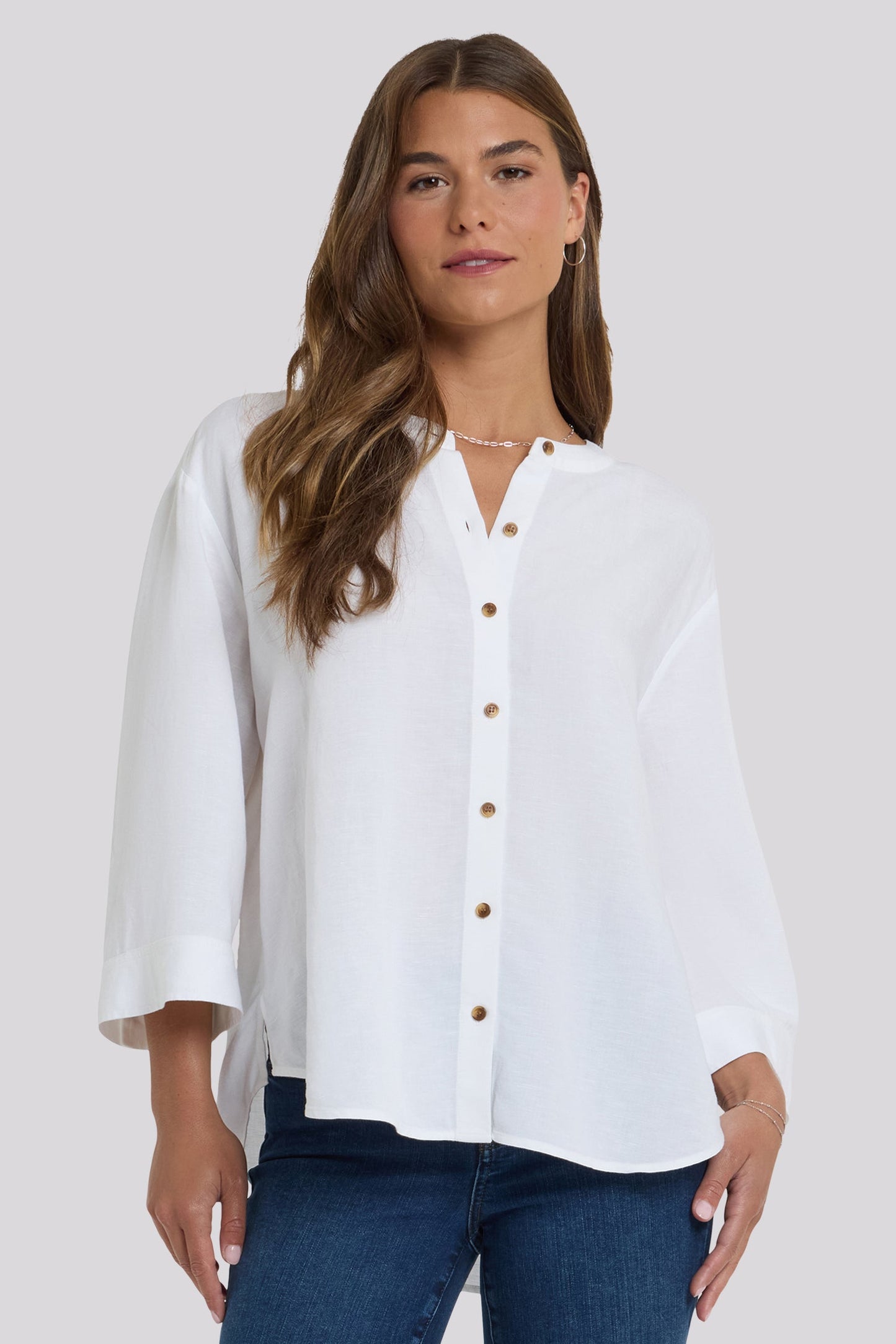 Maggie Oversize Blouse - Optic White