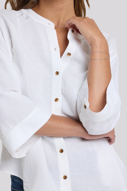 Maggie Oversize Blouse - Optic White