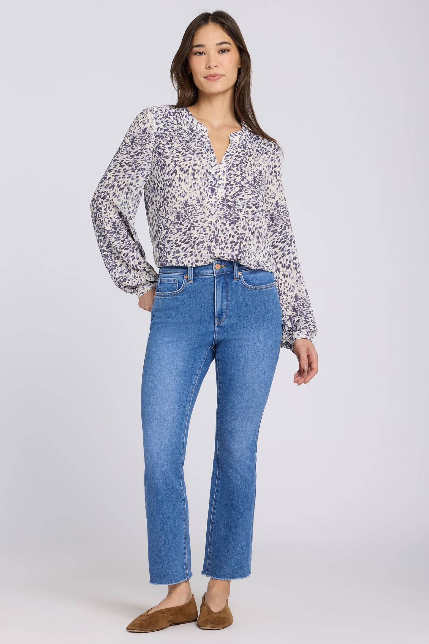 Billie Mini Bootcut Ankle Jeans - Blue Paradise