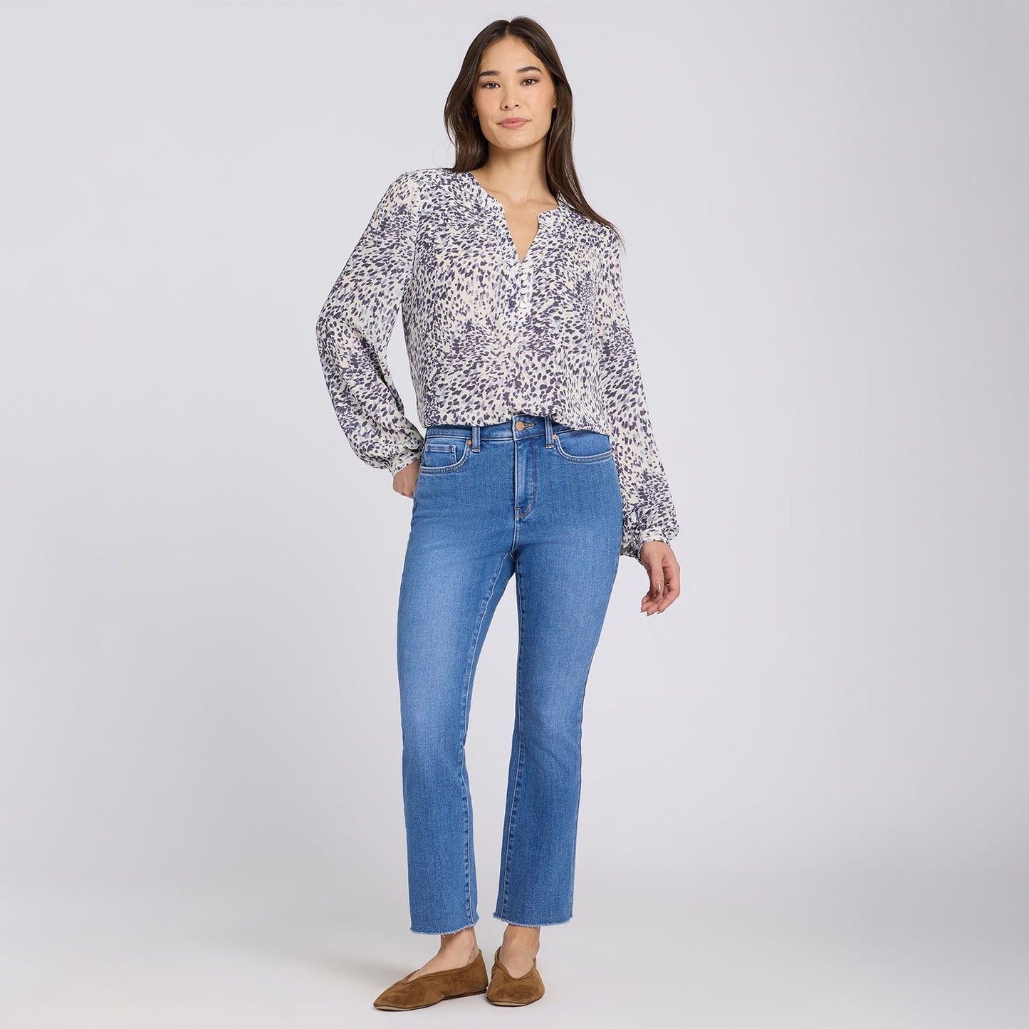 Billie Mini Bootcut Ankle Jeans - Blue Paradise