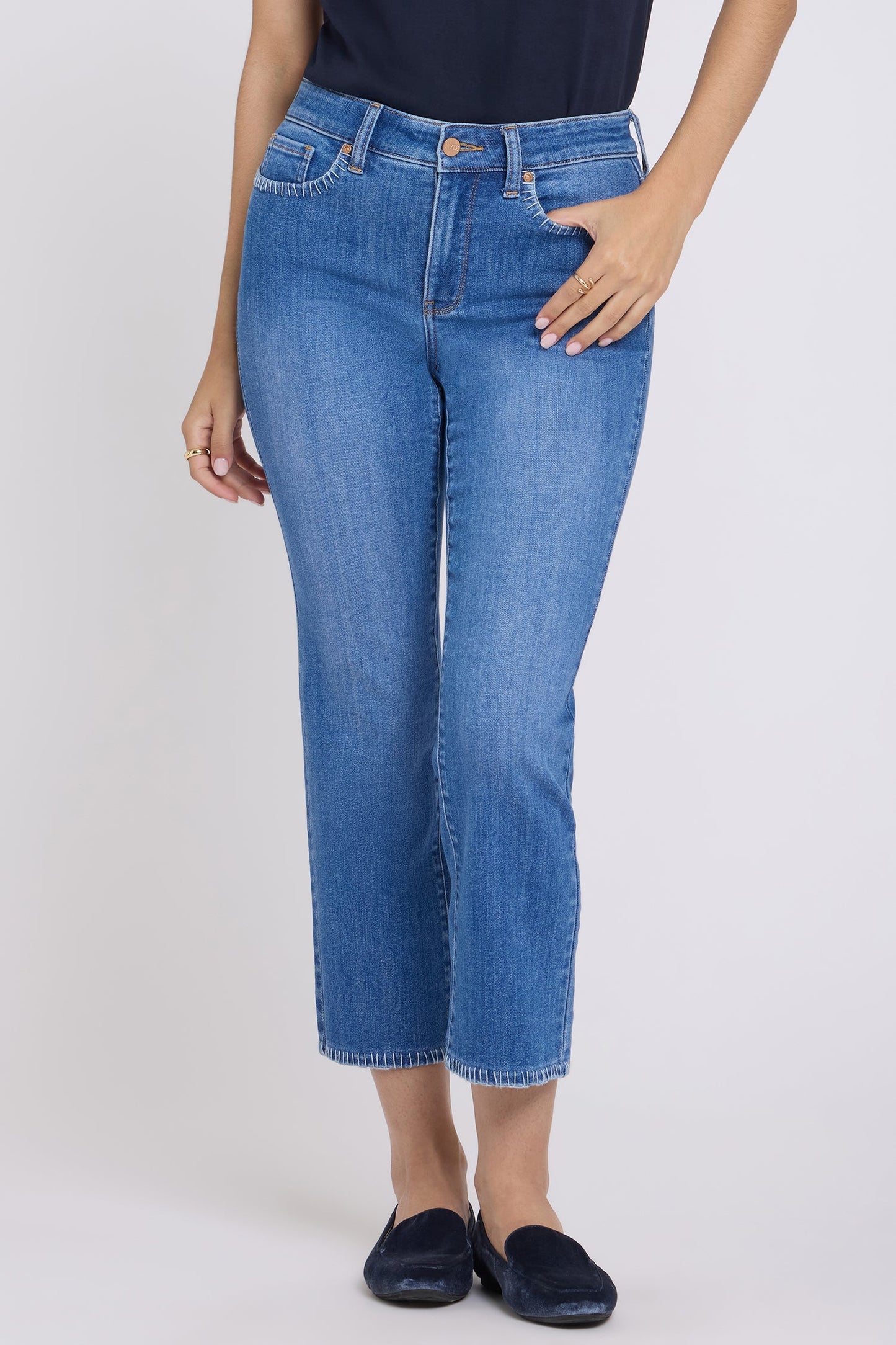 Marilyn Straight Ankle Jeans - Blue Paradise