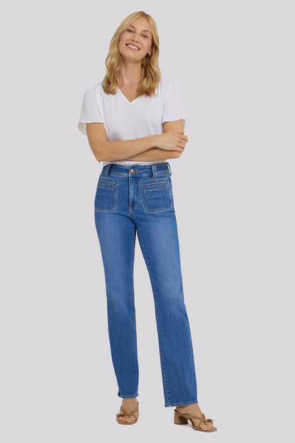 Marilyn Straight Jeans - Blue Paradise