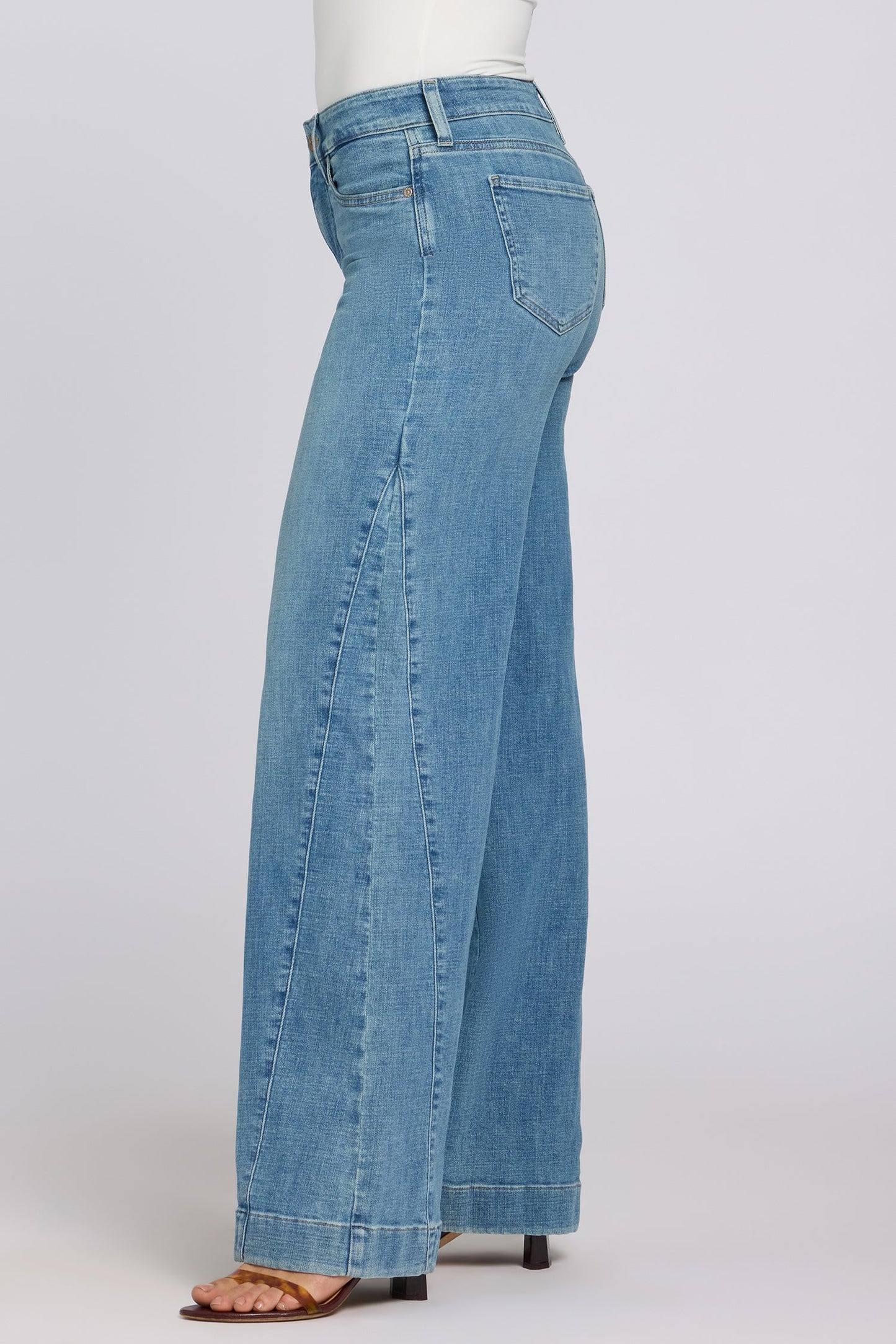 Teresa Wide Leg Jeans - Dawn Rock