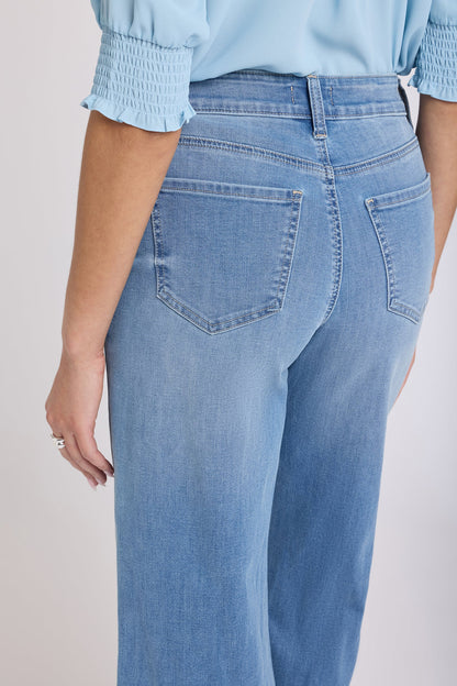 Coco Relaxed Wide Leg Crop Jeans - Vista Lakes