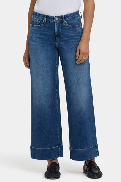 Teresa Wide Leg Ankle Jeans - Opera Blue