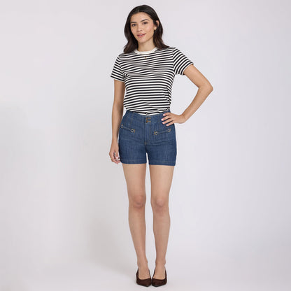 Kayla Denim Shorts - Medium Indigo