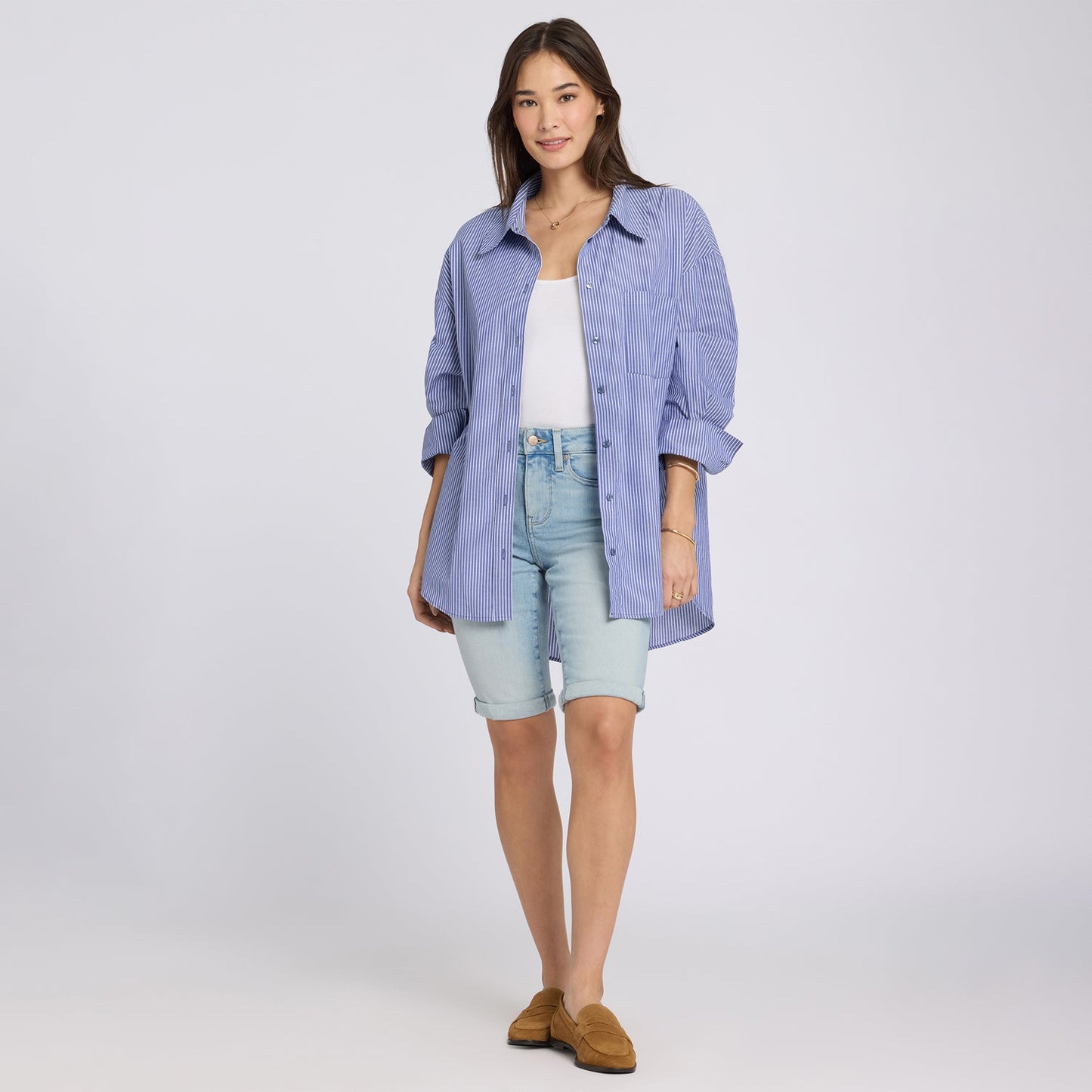 Briella 11 Inch Denim Shorts - Keys View